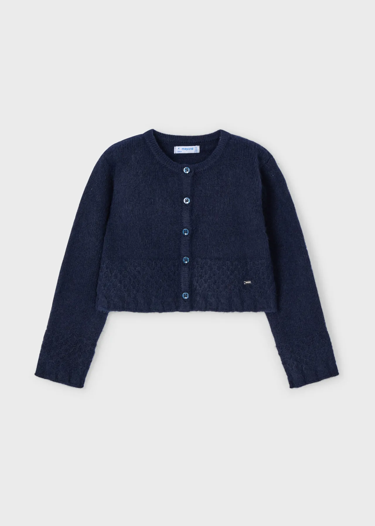 Mayoral Girl Structured Knit Cardigan
