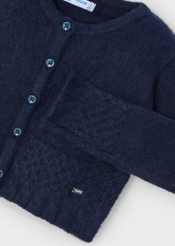 Mayoral Girl Structured Knit Cardigan