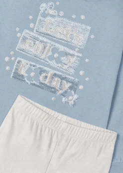 Mayoral Girl Suede Legging and Sweatshirt Set
