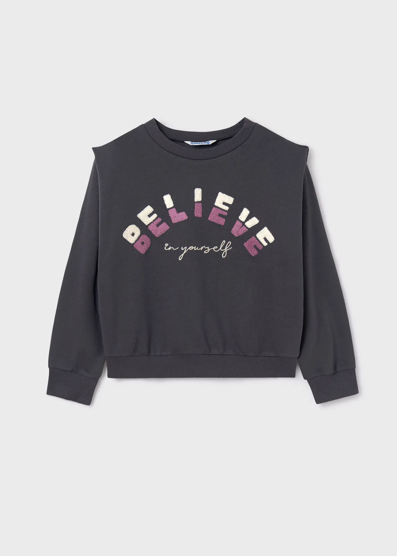 Mayoral Girl Sweatshirt with Shoulder Pads