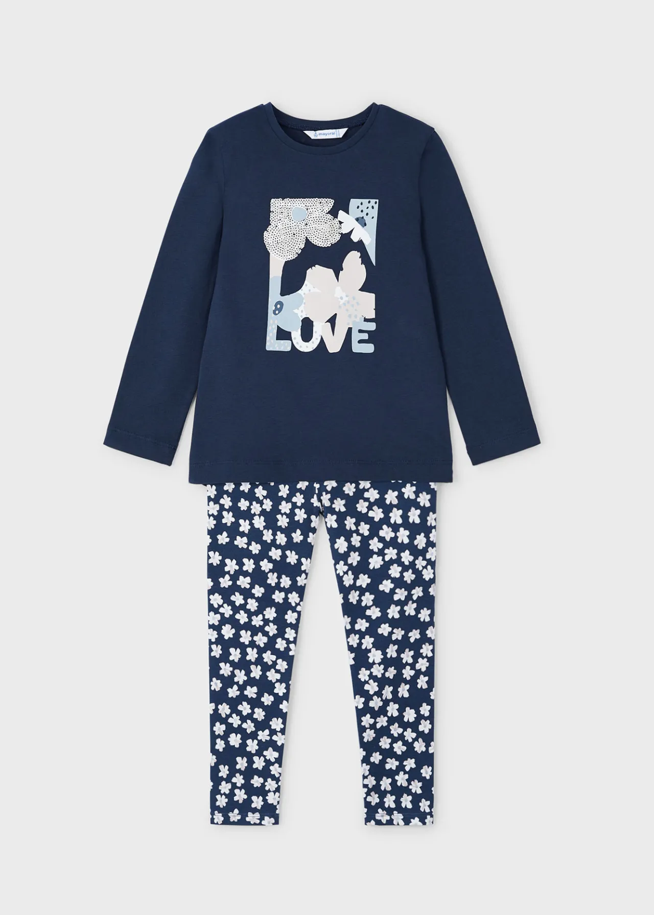 Mayoral Girl T-Shirt and Print Leggings Set