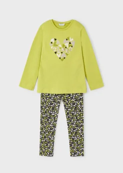 Mayoral Girl T-Shirt and Print Leggings Set