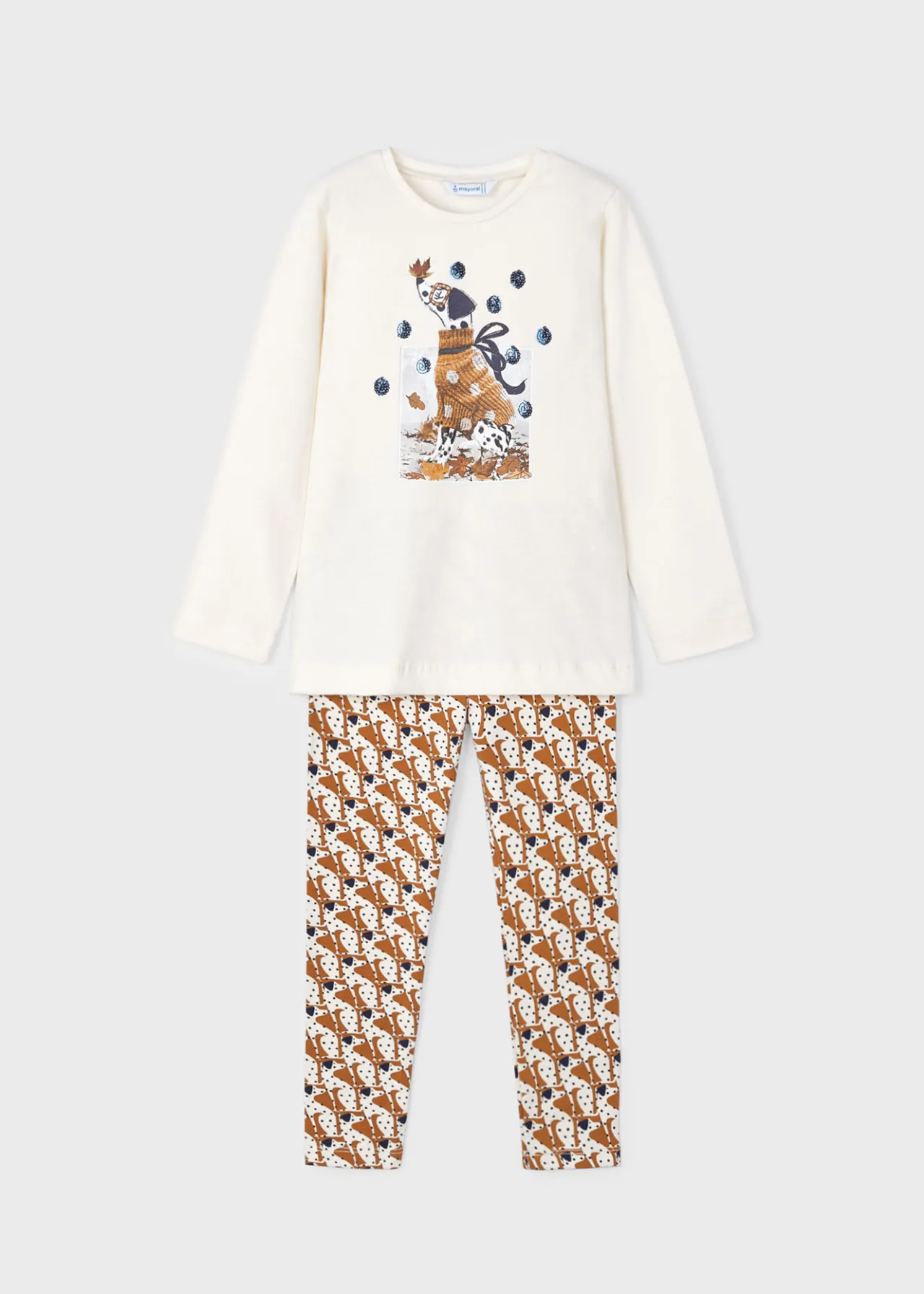 Mayoral Girl T-Shirt and Print Leggings Set