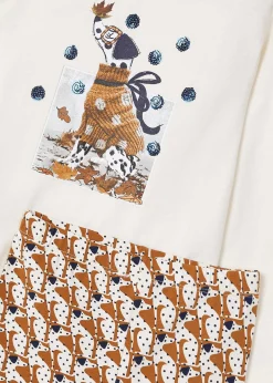 Mayoral Girl T-Shirt and Print Leggings Set