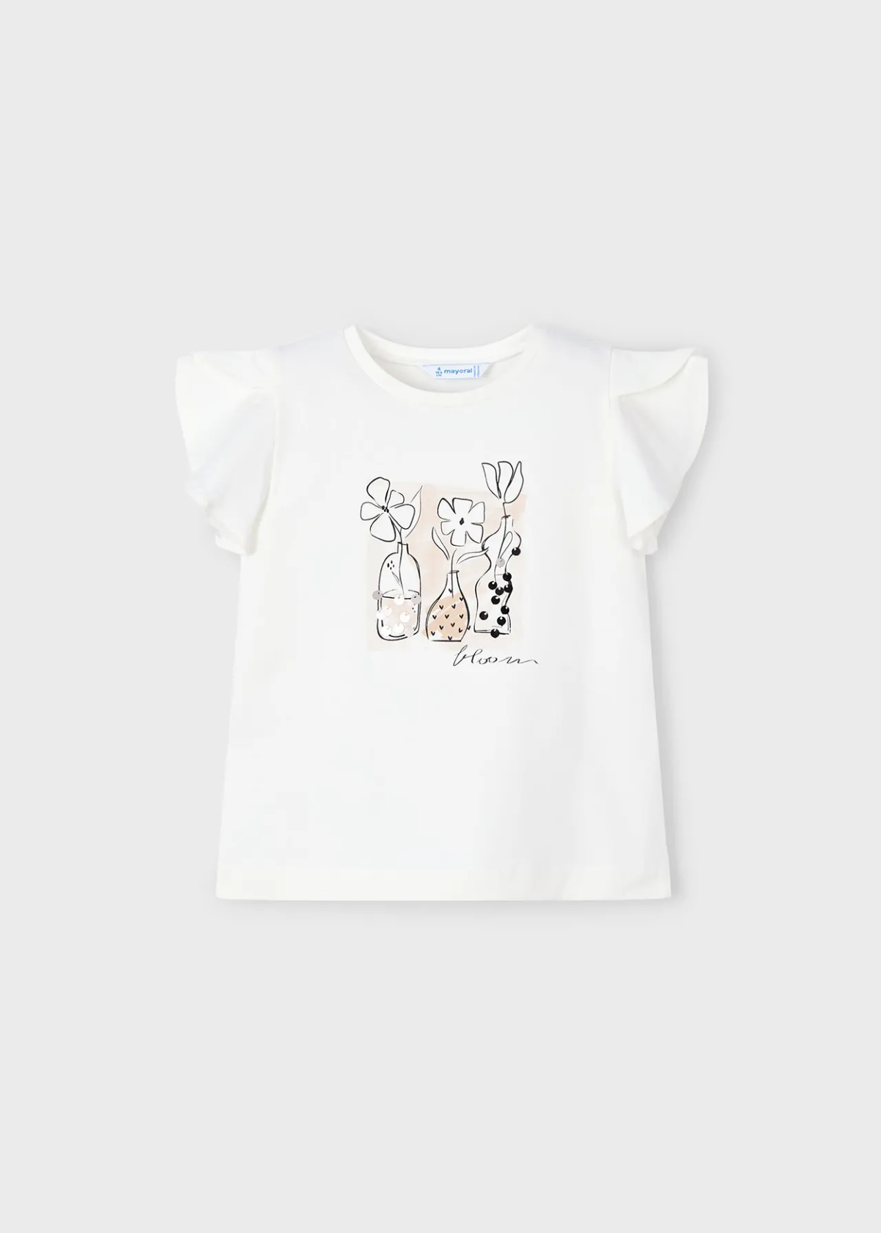 Mayoral Girl T-Shirt with Applique