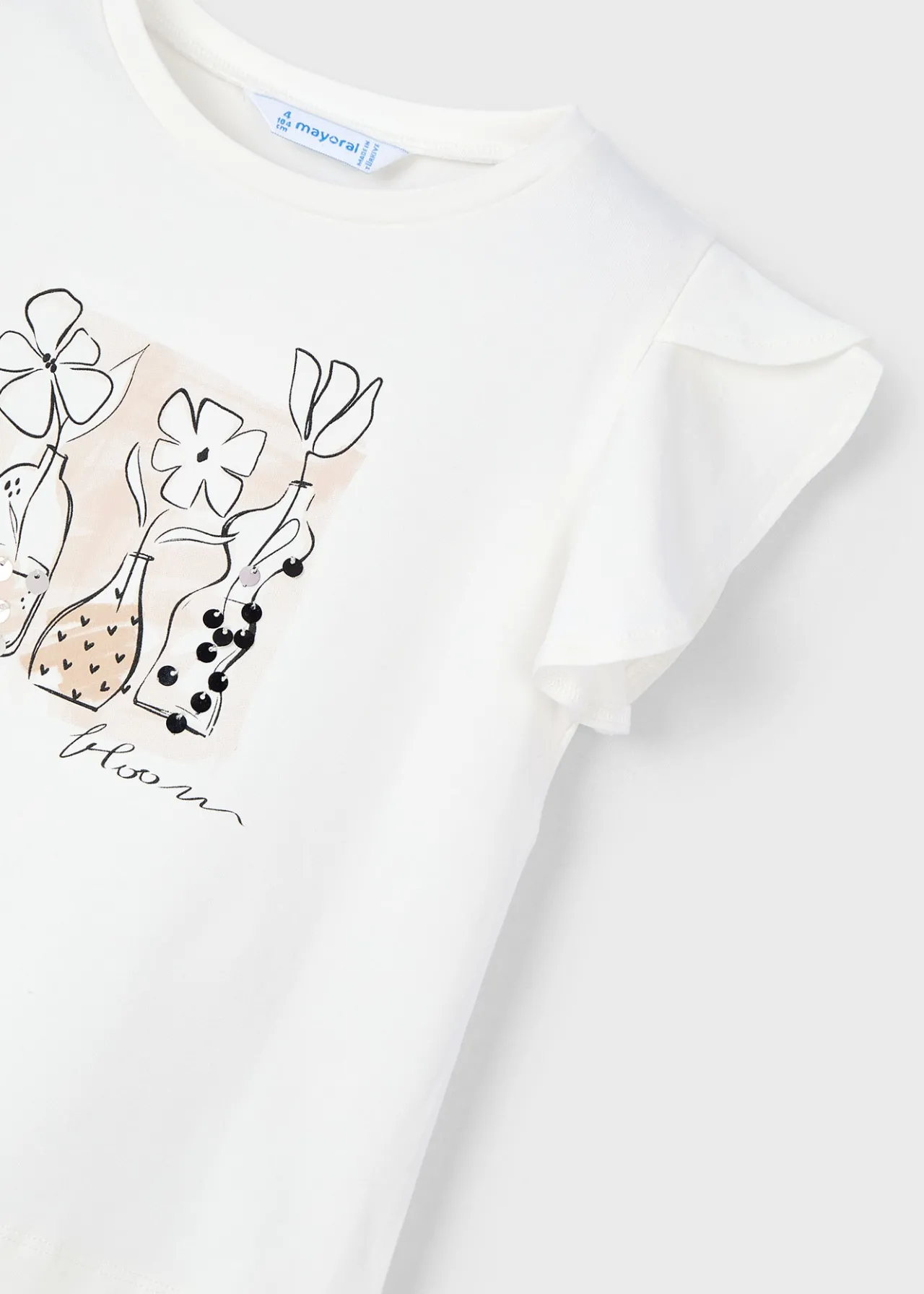 Mayoral Girl T-Shirt with Applique