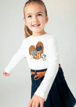 Mayoral Girl T-Shirt with Scrunchie