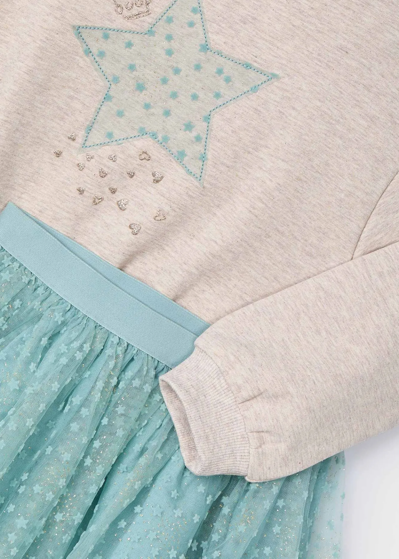 Mayoral Girl Tulle Skirt and Sweatshirt Set