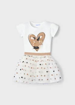 Mayoral Girl Tulle Skirt and T-Shirt Set