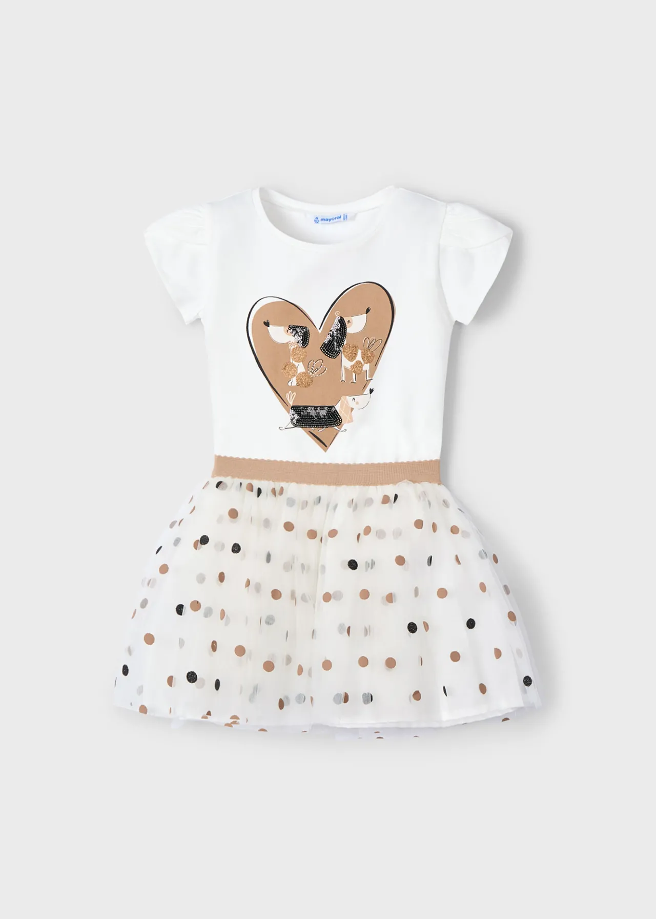 Mayoral Girl Tulle Skirt and T-Shirt Set