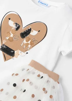 Mayoral Girl Tulle Skirt and T-Shirt Set