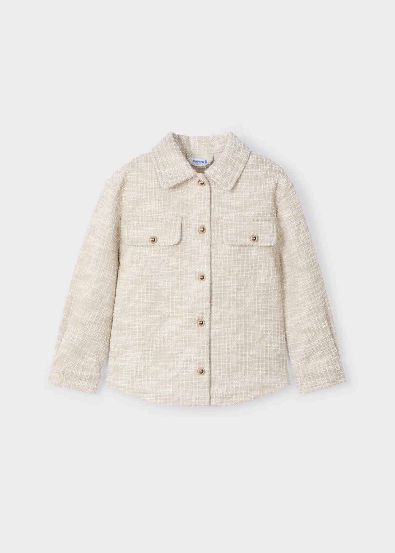 Mayoral Girl Tweed Overshirt
