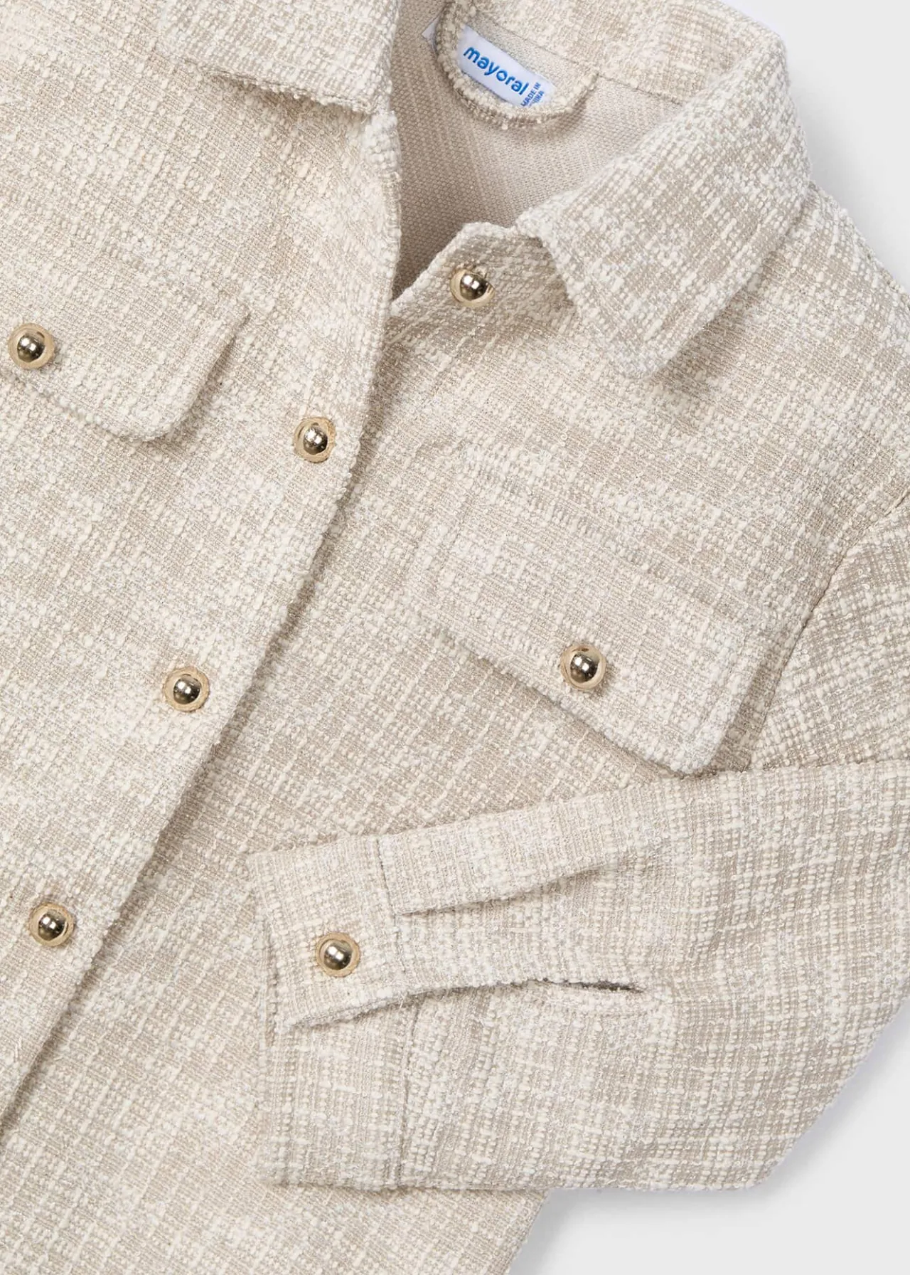 Mayoral Girl Tweed Overshirt