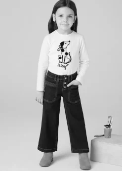 Mayoral Girl Wide Leg Jeans