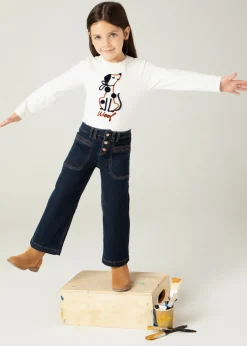 Mayoral Girl Wide Leg Jeans