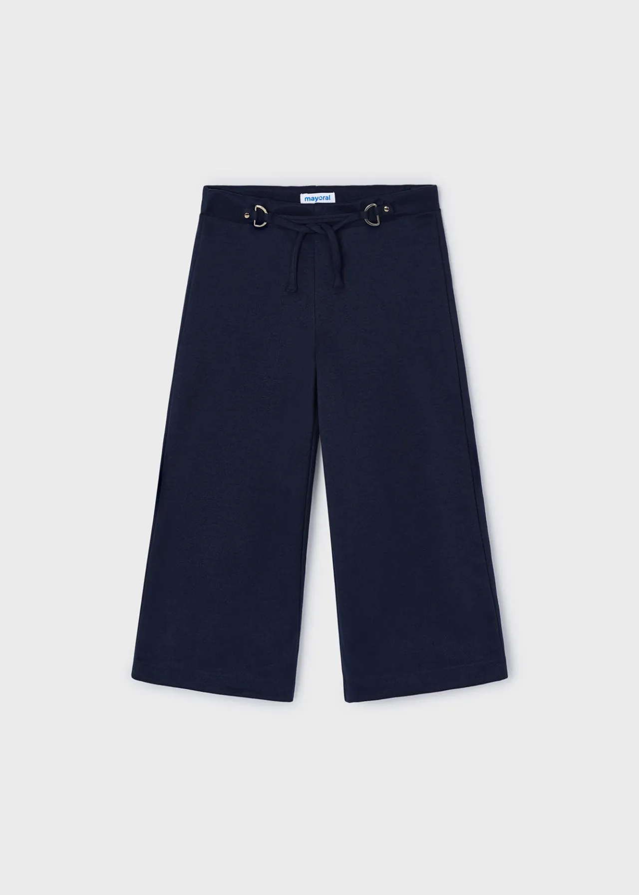 Mayoral Girl Wide Leg Pants with Tie Waist