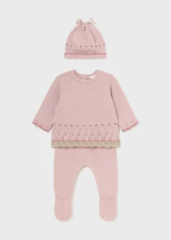 Mayoral Newborn 3 Piece Knit Set