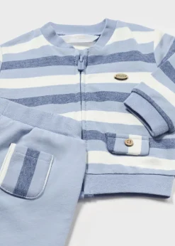 BOY Mayoral Newborn 3 Piece Striped Set