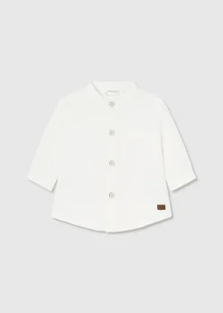 BOY Mayoral Newborn Boy Mao Collar Shirt