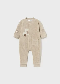 BOY Mayoral Newborn Corduroy One-Piece