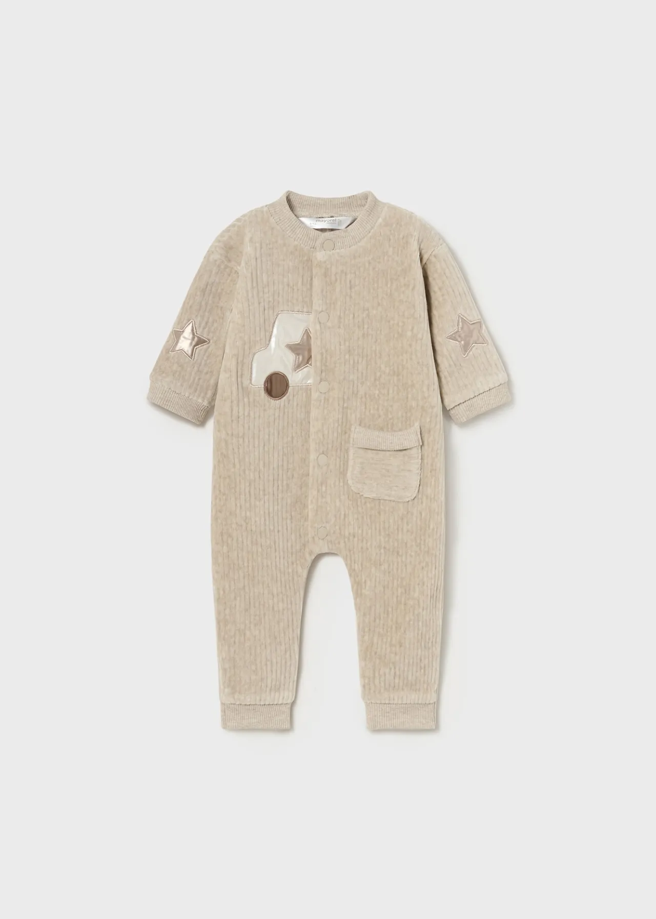 BOY Mayoral Newborn Corduroy One-Piece