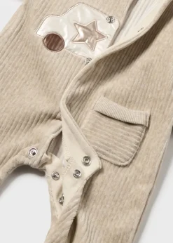 BOY Mayoral Newborn Corduroy One-Piece