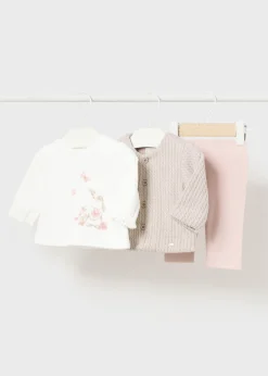 Mayoral Newborn Girl 3 Piece Bunny Set
