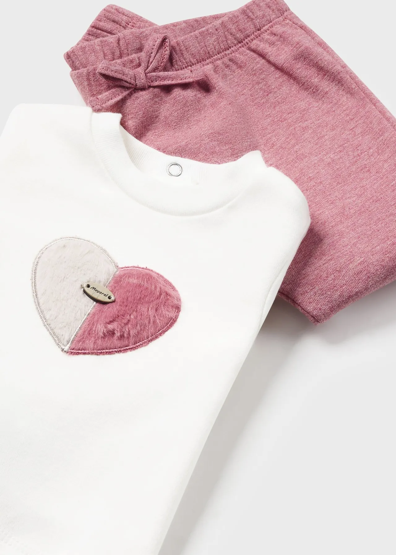 Mayoral Newborn Girl 3 Piece Heart Set