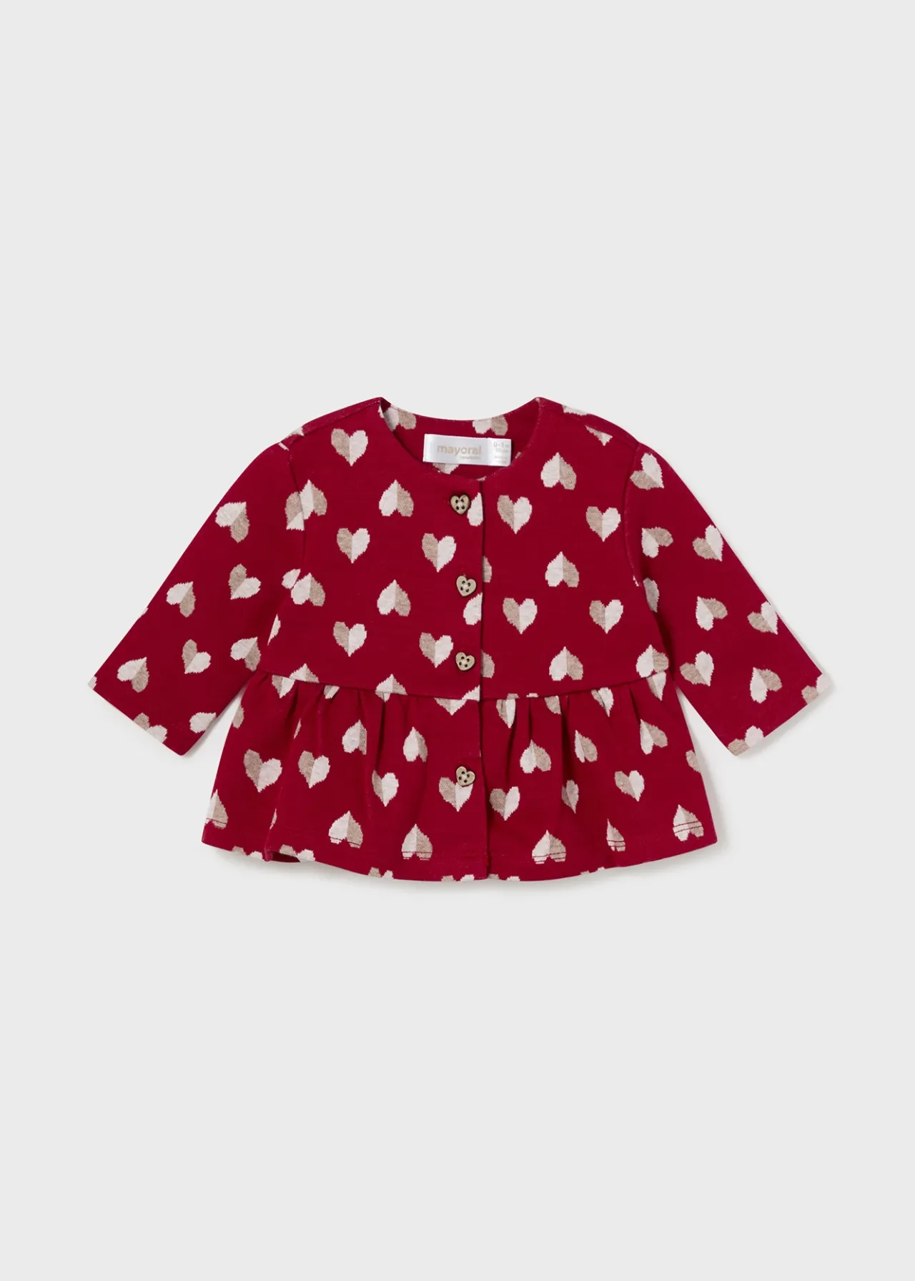 Mayoral Newborn Girl 3 Piece Heart Set