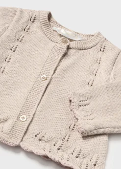 Mayoral Newborn Girl 3 Piece Knit Set