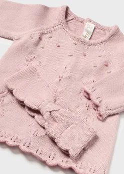 Mayoral Newborn Girl 3 Piece Knit Set