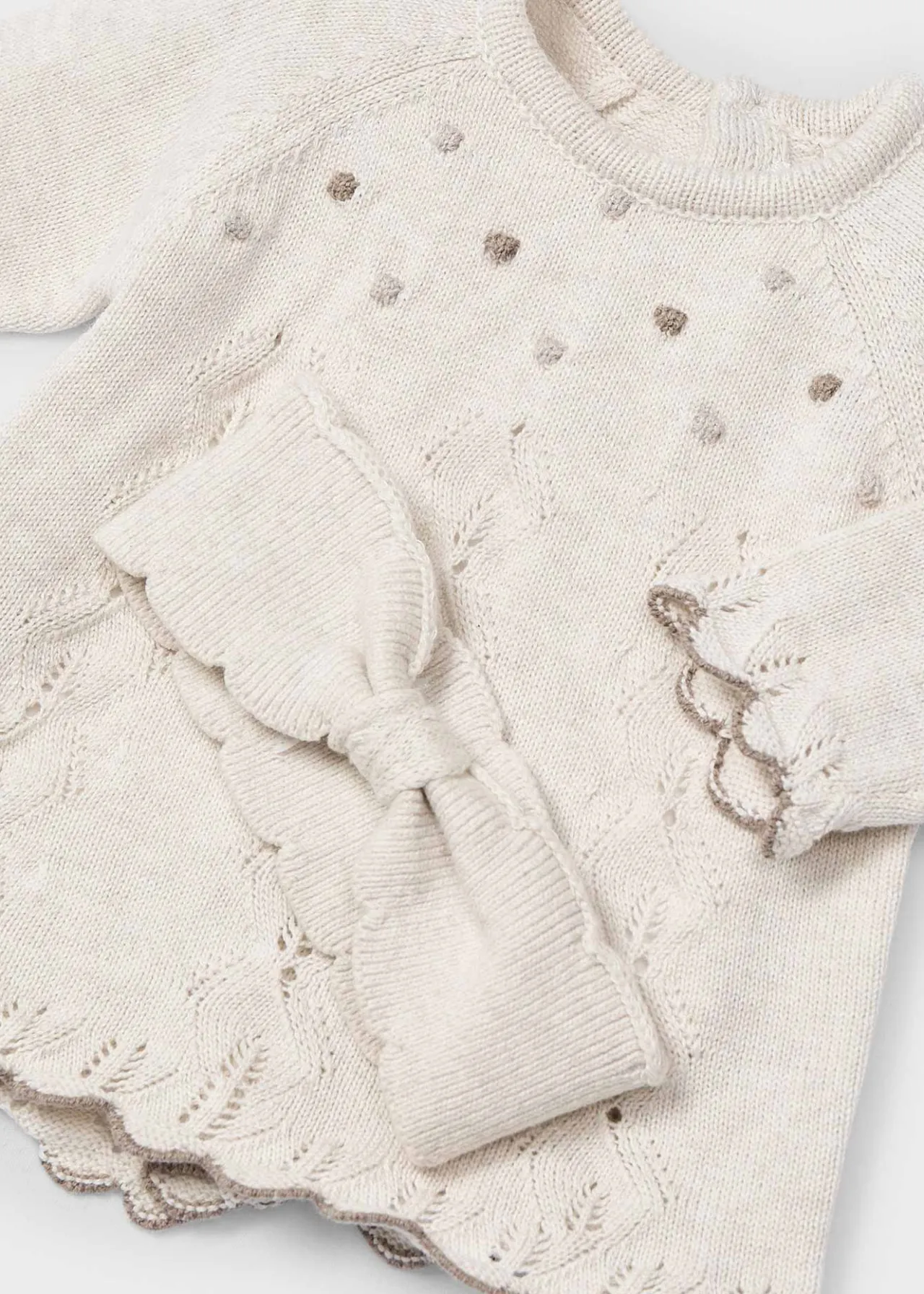 Mayoral Newborn Girl 3 Piece Knit Set