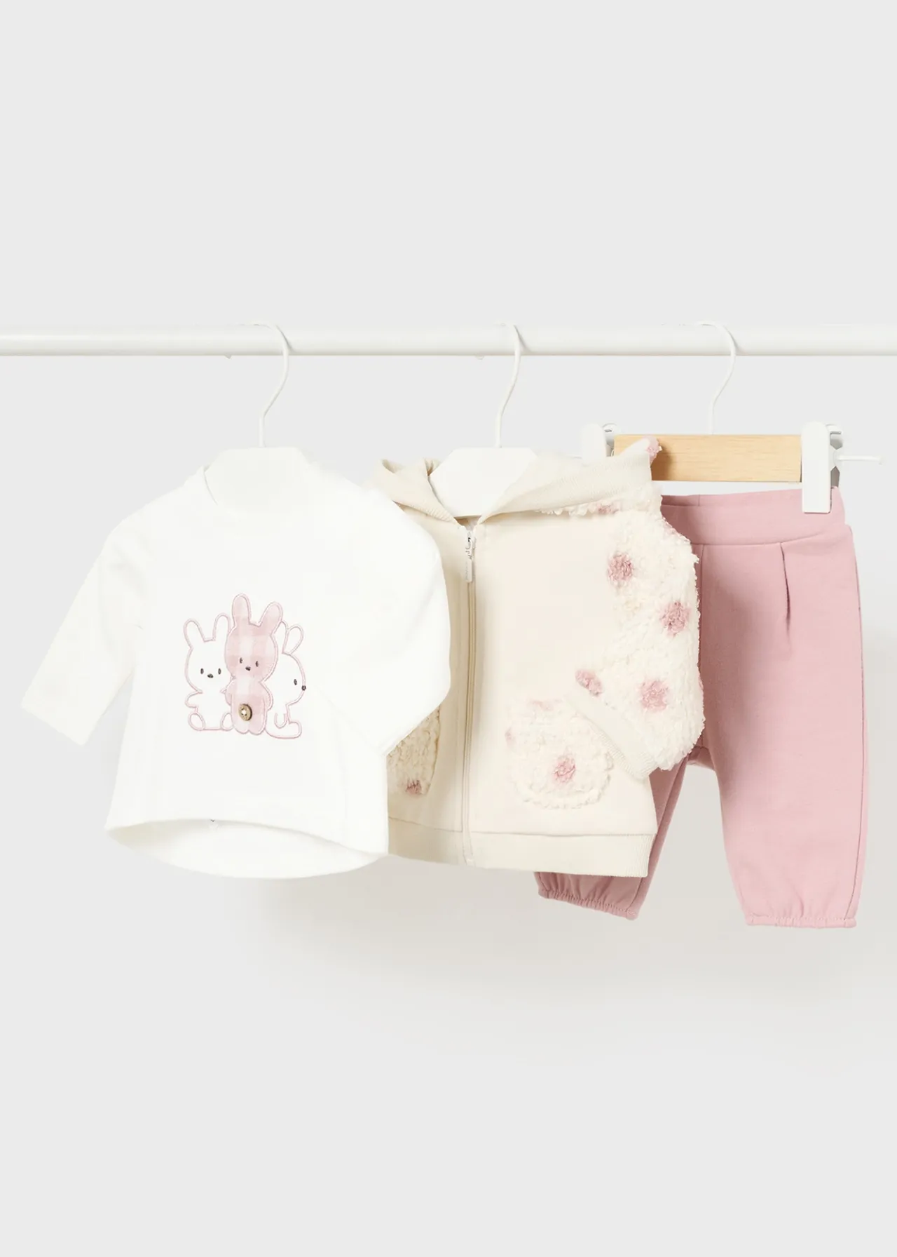 Mayoral Newborn Girl 3 Piece Tracksuit Set