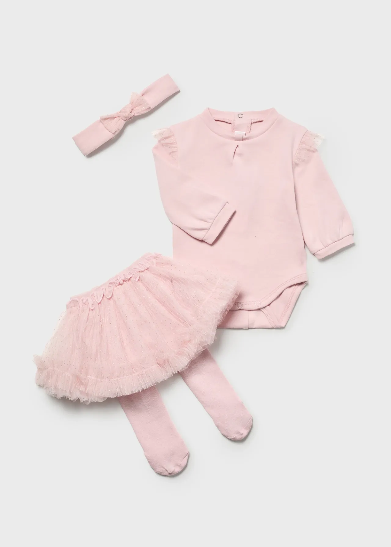 Mayoral Newborn Girl 3 Piece Tulle Set