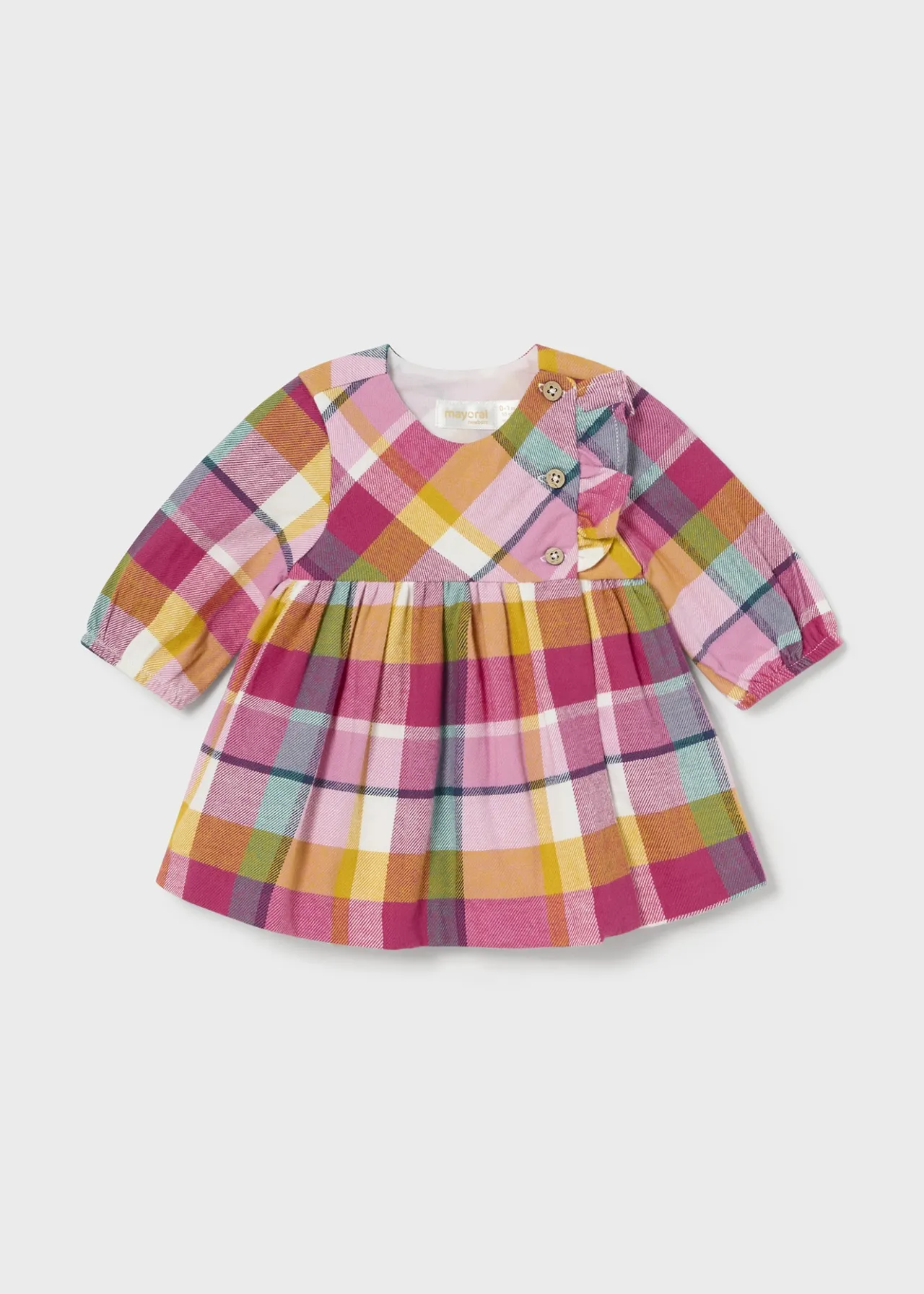 Mayoral Newborn Girl Checked Dress