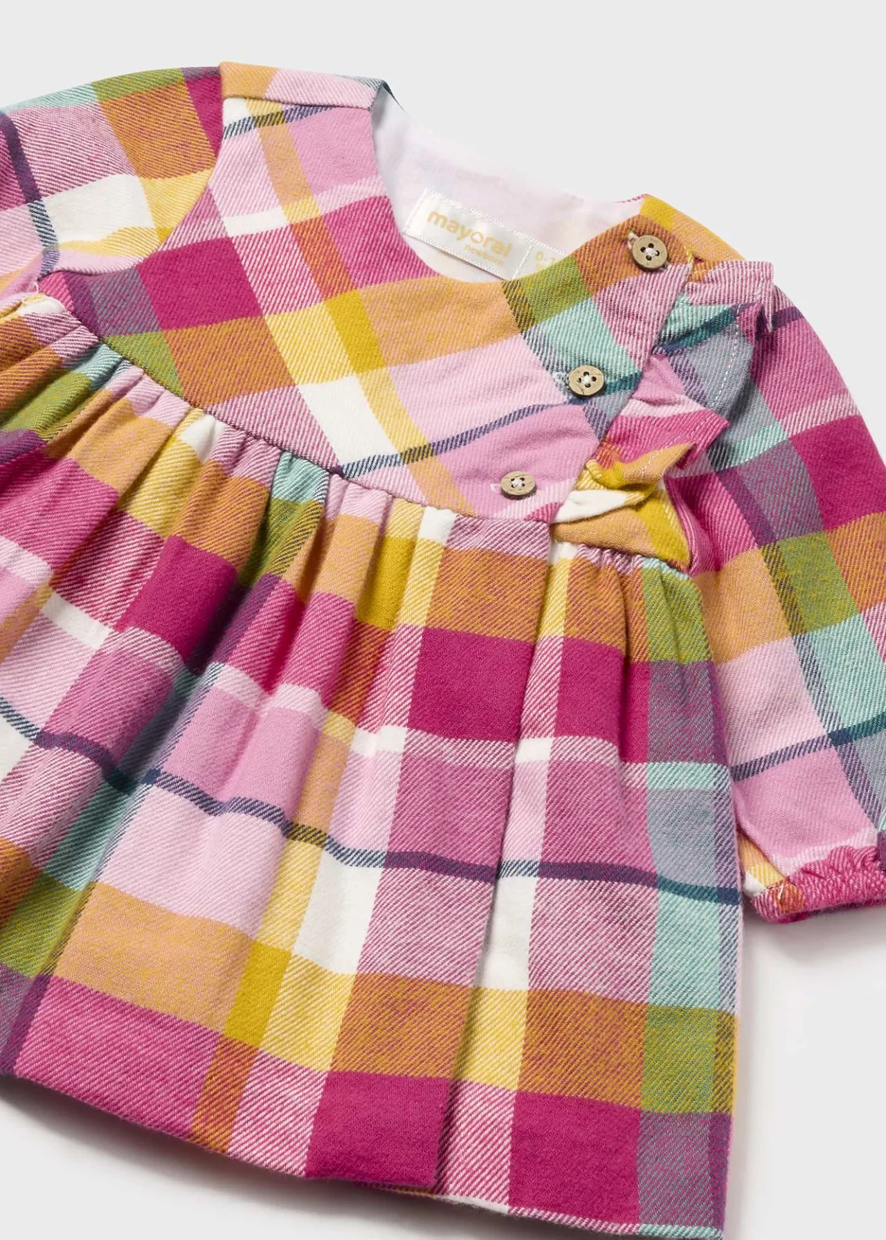 Mayoral Newborn Girl Checked Dress