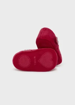 Mayoral Newborn Girl Corduroy Mary Janes