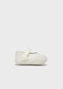 Mayoral Newborn Girl Corduroy Mary Janes