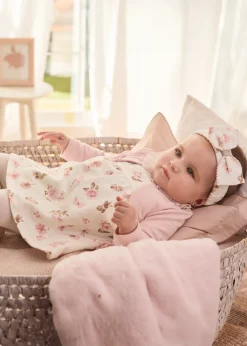 Mayoral Newborn Girl Dress with Faux Cardigan