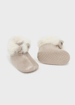 Mayoral Newborn Girl Fur Ankle Boots