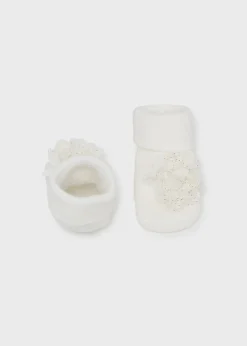 Mayoral Newborn Girl Headband and Socks Set