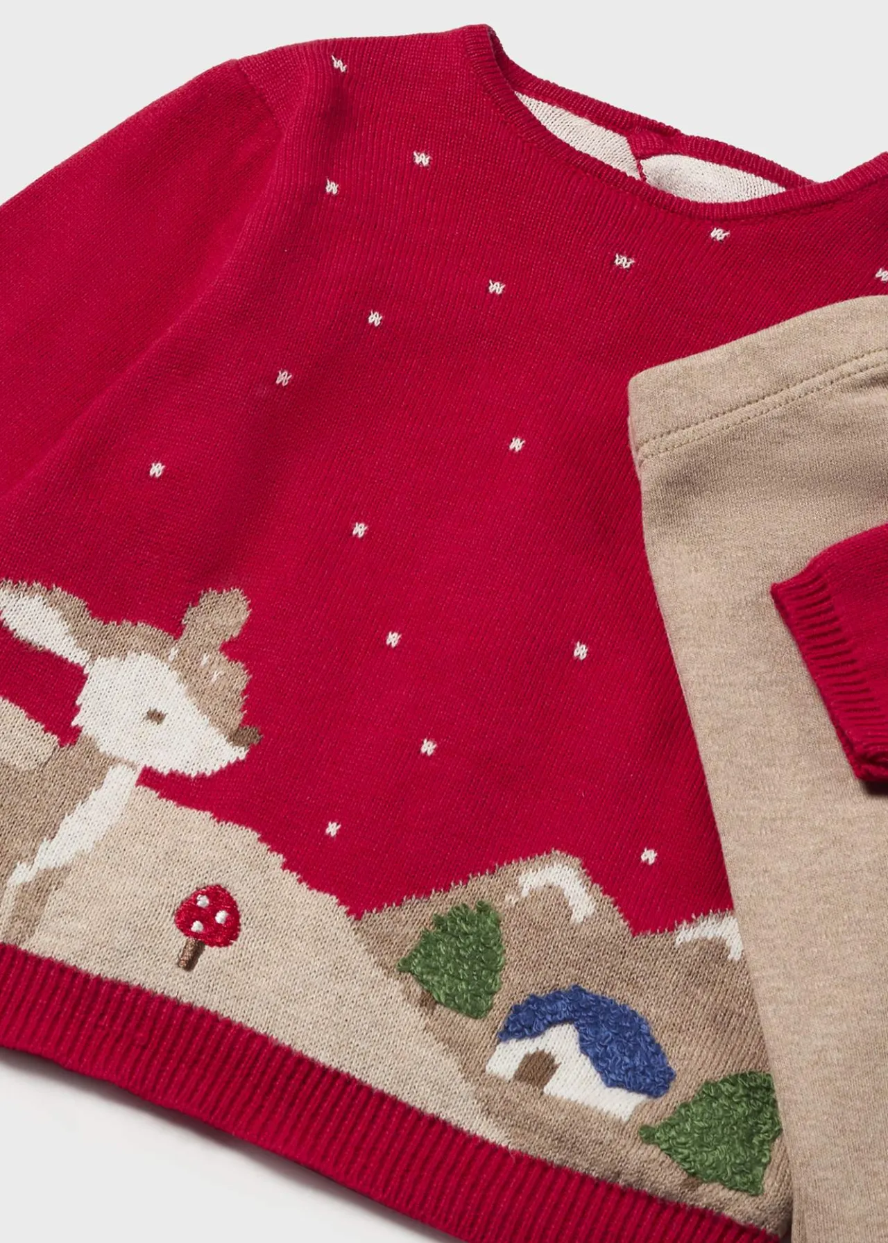 Mayoral Newborn Girl Knit Sweater and Pants Set