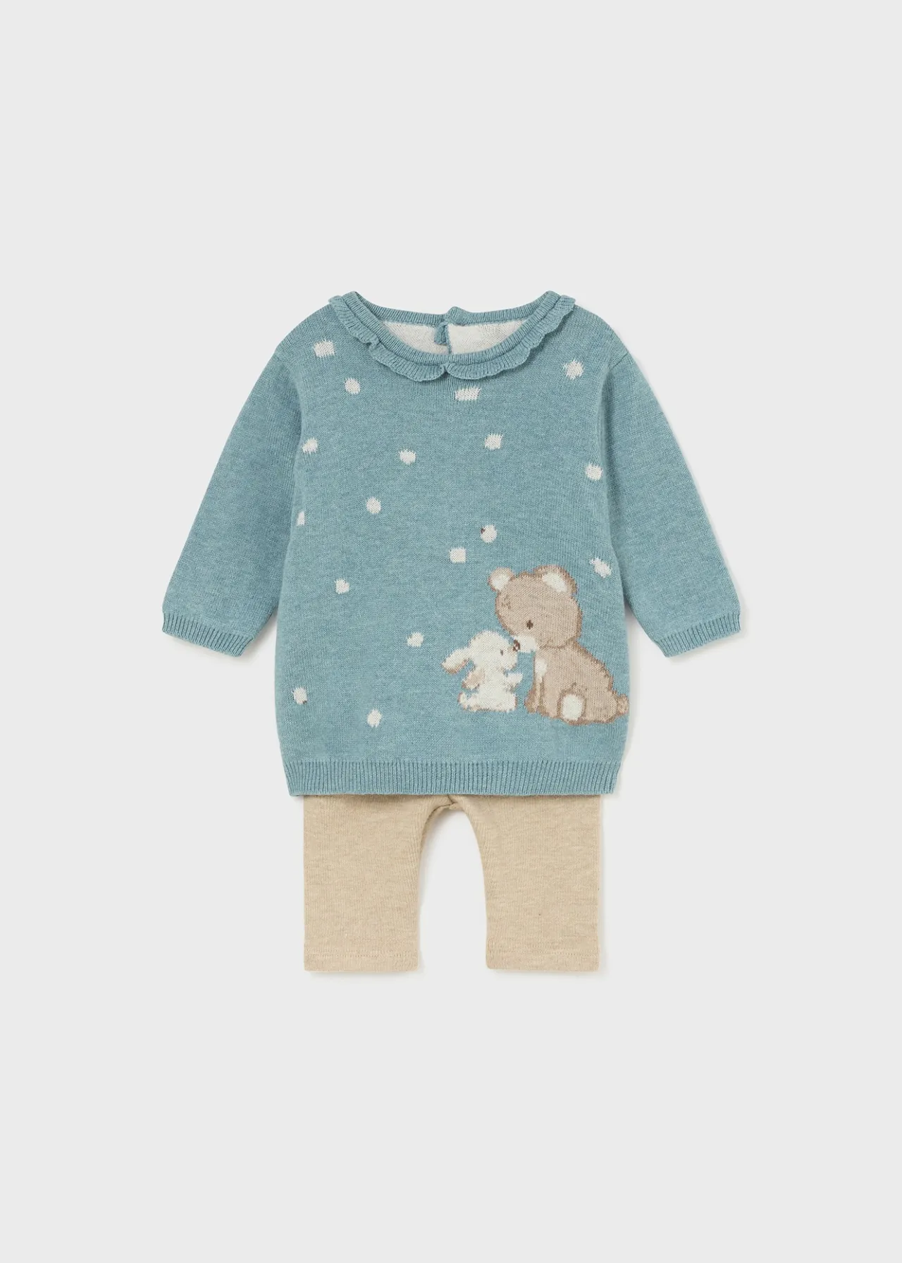 Mayoral Newborn Girl Knit Sweater and Pants Set
