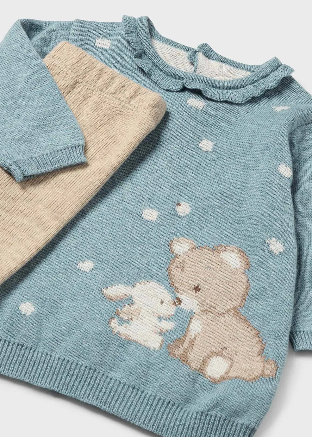 Mayoral Newborn Girl Knit Sweater and Pants Set