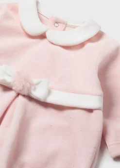 Mayoral Newborn Girl One-Piece with Beret