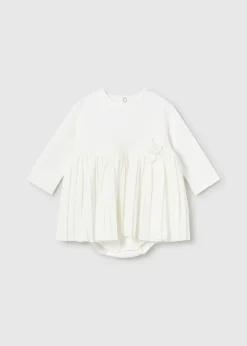 Mayoral Newborn Girl Pleated Dress