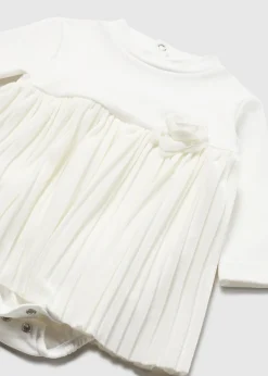 Mayoral Newborn Girl Pleated Dress