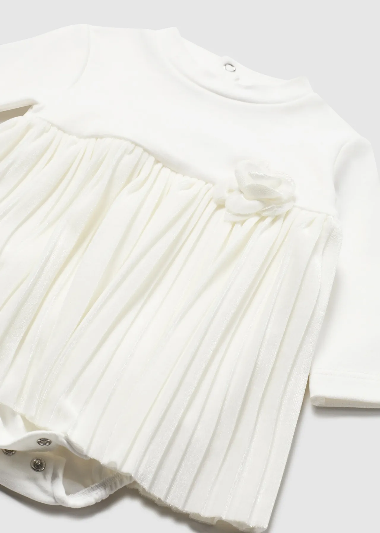 Mayoral Newborn Girl Pleated Dress