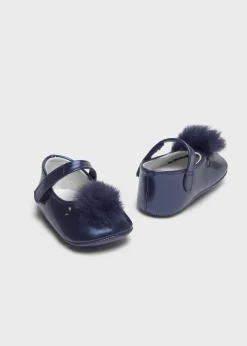 Mayoral Newborn Girl Pom Pom Mary Janes