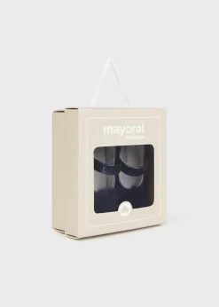 Mayoral Newborn Girl Pom Pom Mary Janes
